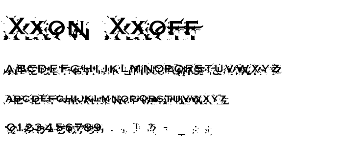 XXon XXoff font